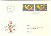 FDC 100 Jahre schweizerische Post 1849-1949